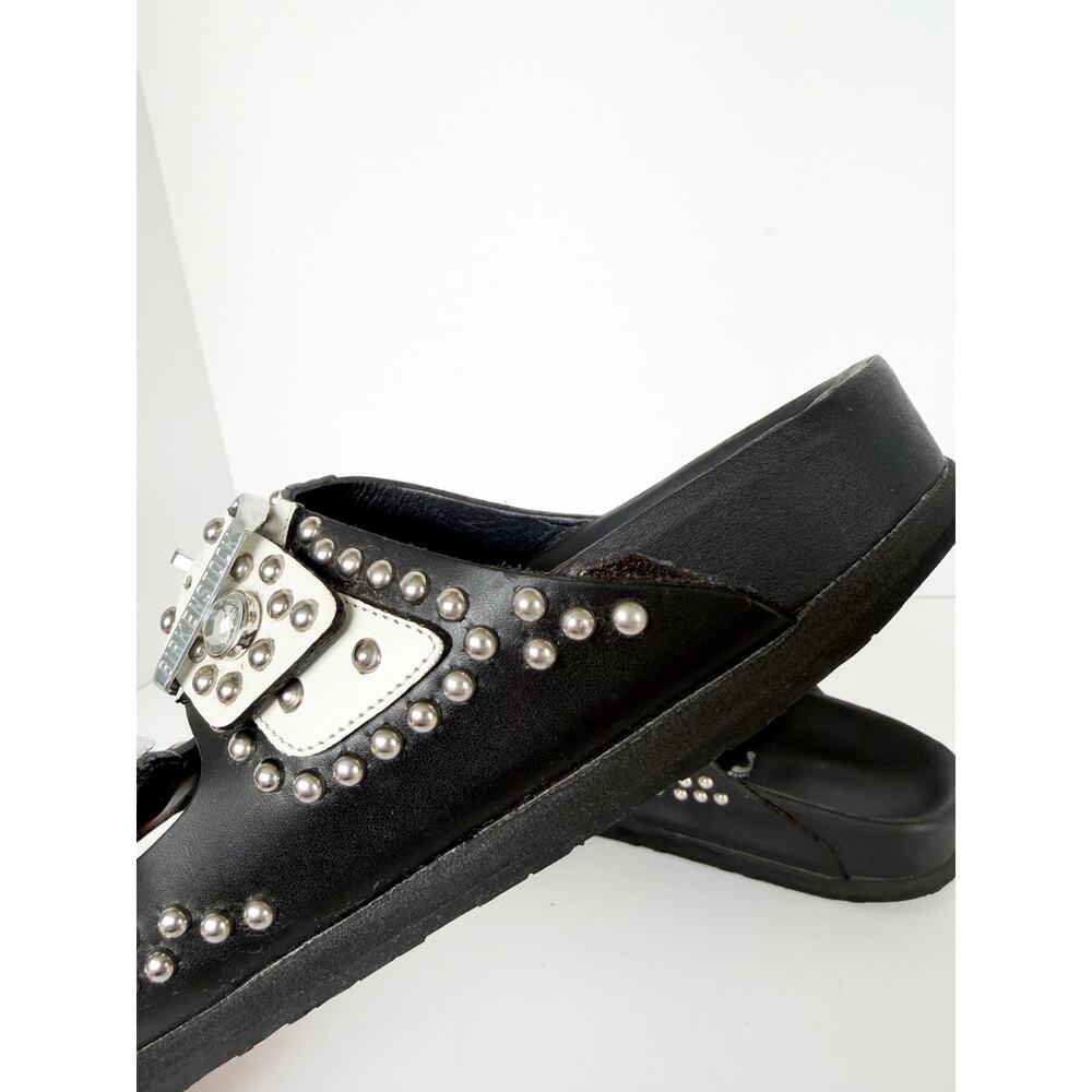 Birkenstock x Heidi Klum Studded Grommets Arizona Sandal White Sz 38 EU - Picture 4 of 16